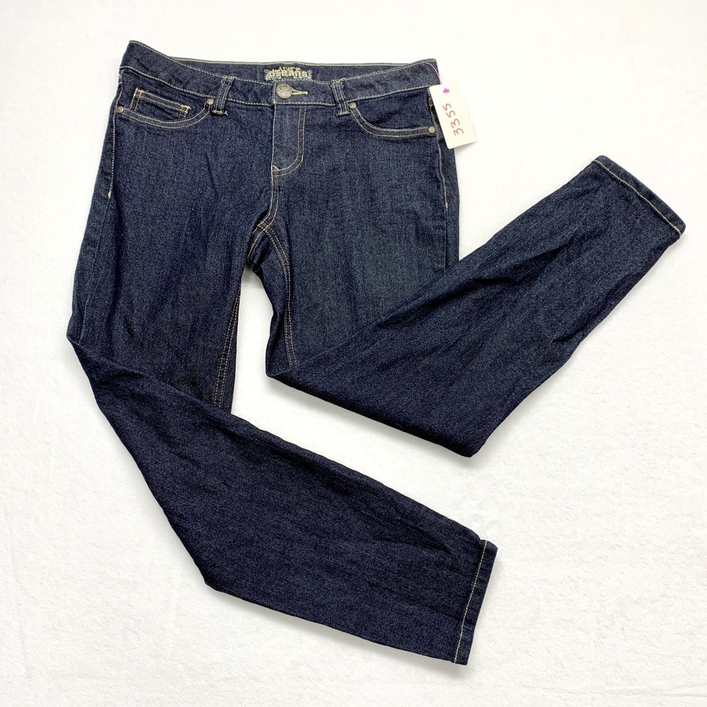 d.jeans Skinny Denim Jeans Womens Size 6 Dark Wash Stretch Cotton Blend Indigo